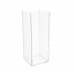 FixtureDisplays® New Knock Down Design - Clear Pedestal Acrylic Box with 5-Sided 11.5x11.5x30 Dimensions - Plexiglass Raffle Ticket Box, Lucite Pedestal Dump Bin, Donation Bin 100852
